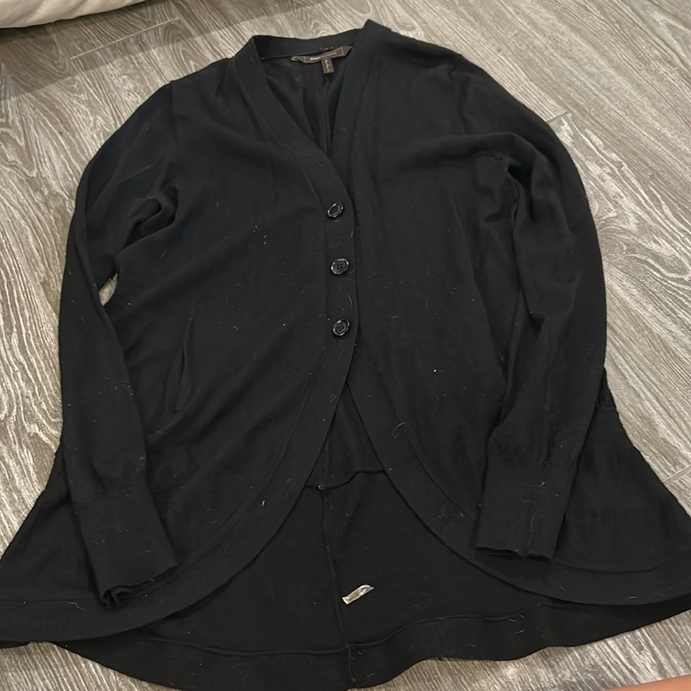 EUC BCBG Black Cardigan Size Small